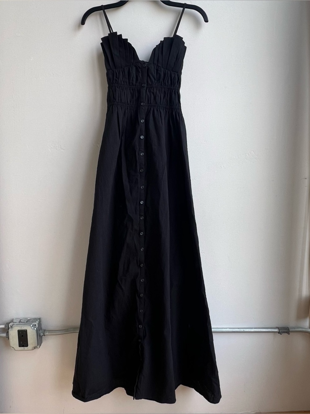 SNDYS Mahalia Maxi Dress Black NWT